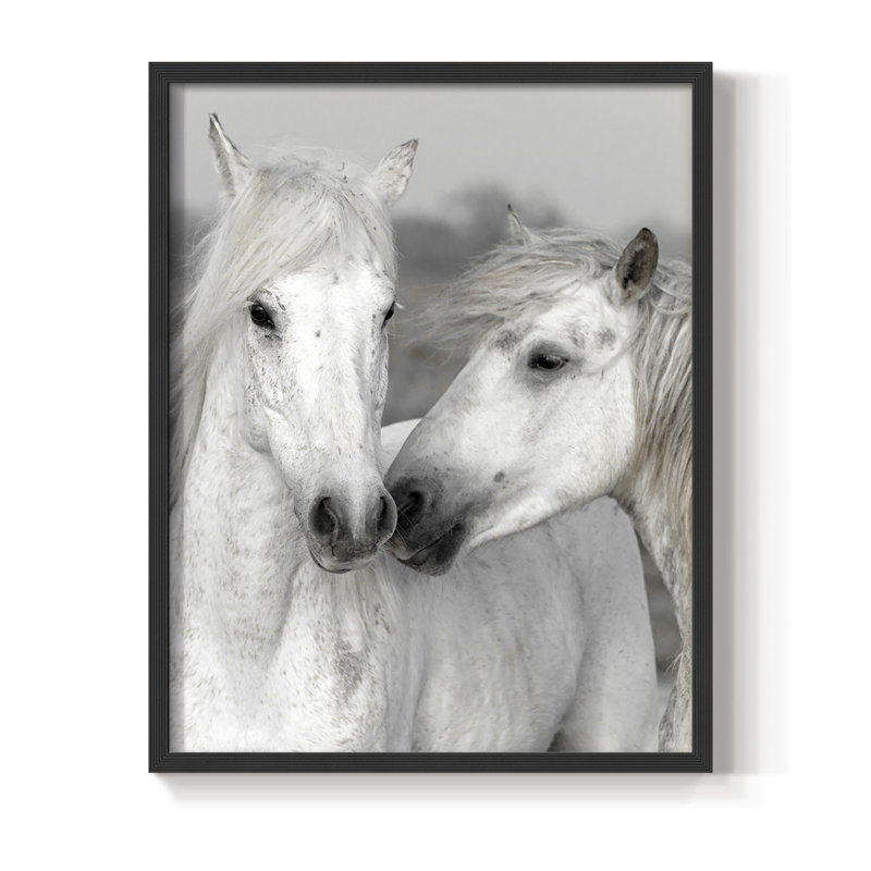 Affection I Framed Print - Solid Wood, Black, 10" H x 8" W