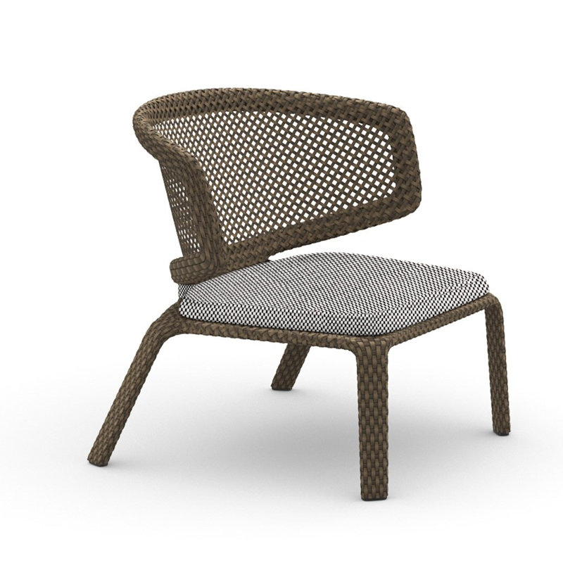Seashell Outdoor Lounge Chair, Ash