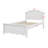 Wooden Platform Bed Featuring a Headboard
