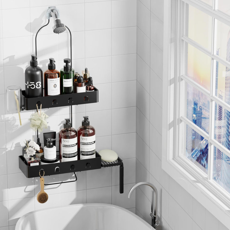 Serviteur de douche suspendu avec porte-savon