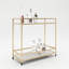 Ginger Metal Bar Cart
