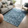 Tapis bleu clair à médaillon bohémien Dazzle