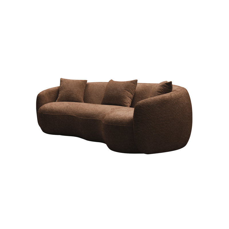 Canapé de salon Mid Mid Century, Brun