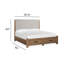 Très grand lit avec panneau de rangement Wilmot California-1345932609-1345932611