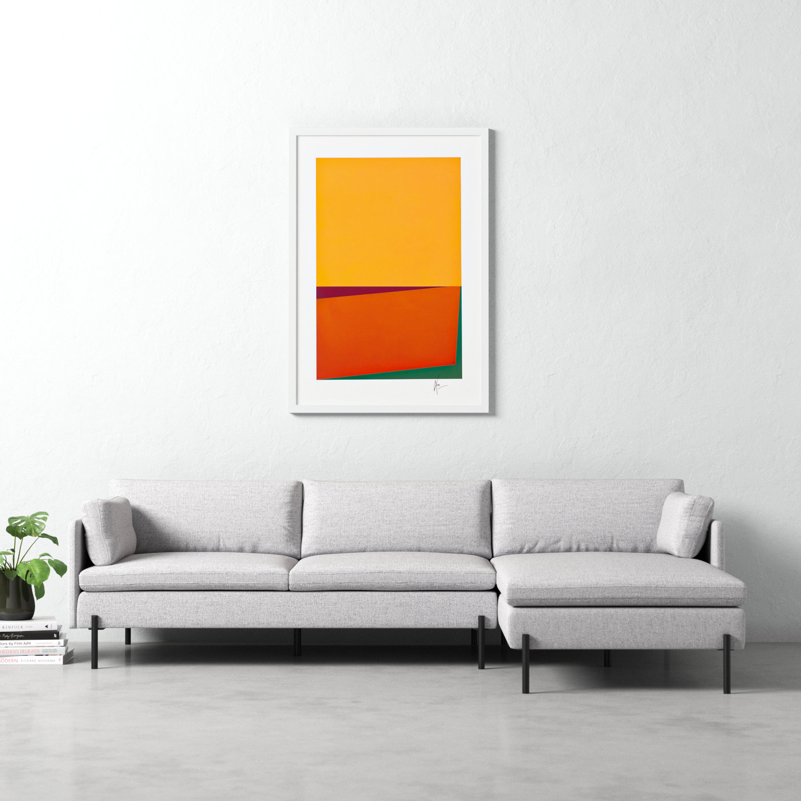 Sahara "Sahara" Print by Lee Lessem, 50" H x 35" W x 1.25" D, White