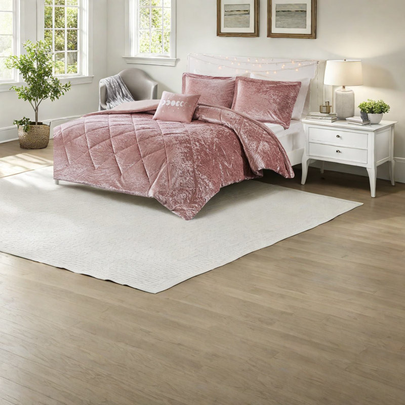 Ensemble de literie luxueux en velours de style glamour pour la maison