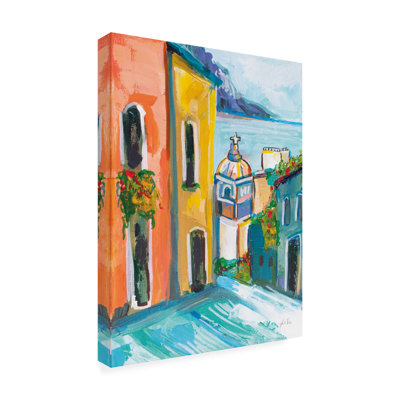 Art sur toile Jeanette Vertentes «Positano III»