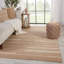 Kismet Hand-Knotted New Age 8' x 10' Jute Area Rug in Beige/Cream/Tan-550344857