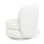 Forme Swivel Chair Boucle Swivel Armless Chair-1234210435