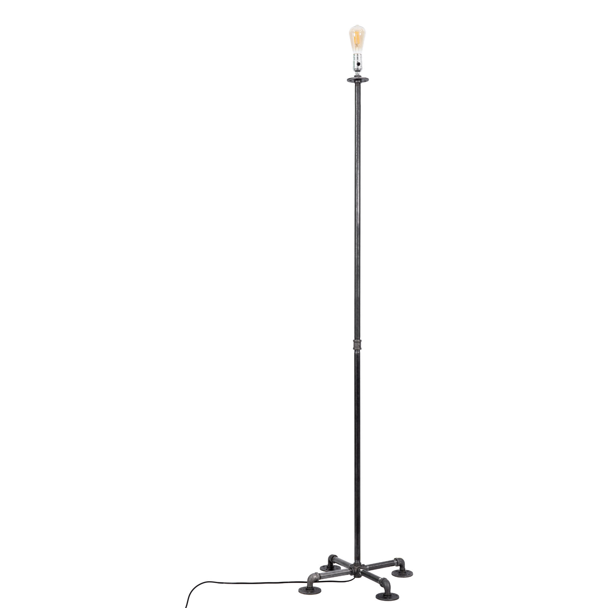 Williston Forge Heavy Duty Industrial Pipe Torch Floor Lamp With 15 In ...