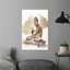 Impression sur toile de Bouddha: décor de chambre de méditation sereine, art moderne, 1P