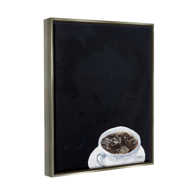 " Contemporary Coffee Cup Saucer Breakfast Kitchen Drink " by Stacy Gresell Painting Print, 31" H x 25" W x 1.7" D