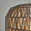 30cm H Oval Pendant Shade ( Spider ) in Grey