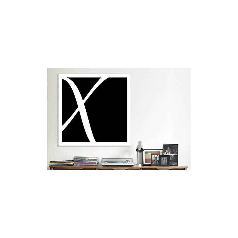 Art textuel sur toile, x, H 18 po x l 18 po x P 1,5 po