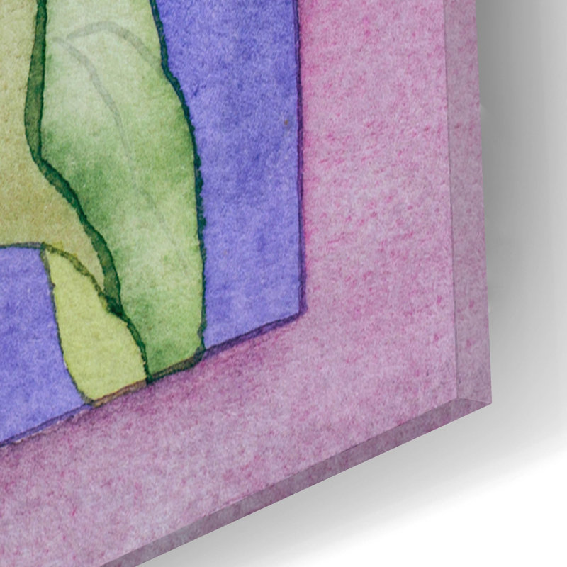 «Sunflower I» par Sharon Pitts, art mural en verre acrylique, H 12 po x l 12 po x P 0,13 po