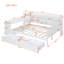 Lit de jour en bois double avec 3 tiroirs, ports USB et bureau, blanc-1670611331-1670611333