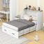 Grand lit escamotable style ferme avec station de charge, lit plateforme pliable avec grand tiroir de rangement pour chambre d'amis, petite chambre-1562058984-1562058985