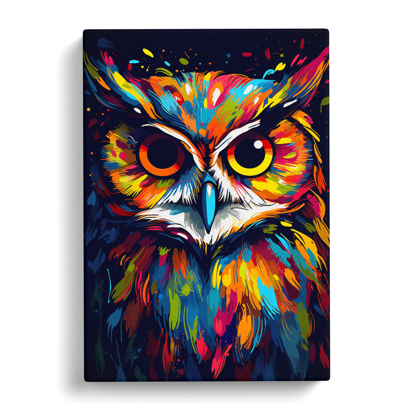 Owl Pop No.2 - Wrapped Canvas, 60cm H x 40cm W x 3cm D