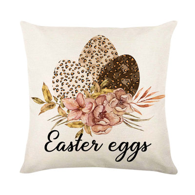 Housse de coussin Pâques, housse de coussin léopard, coussin de salon