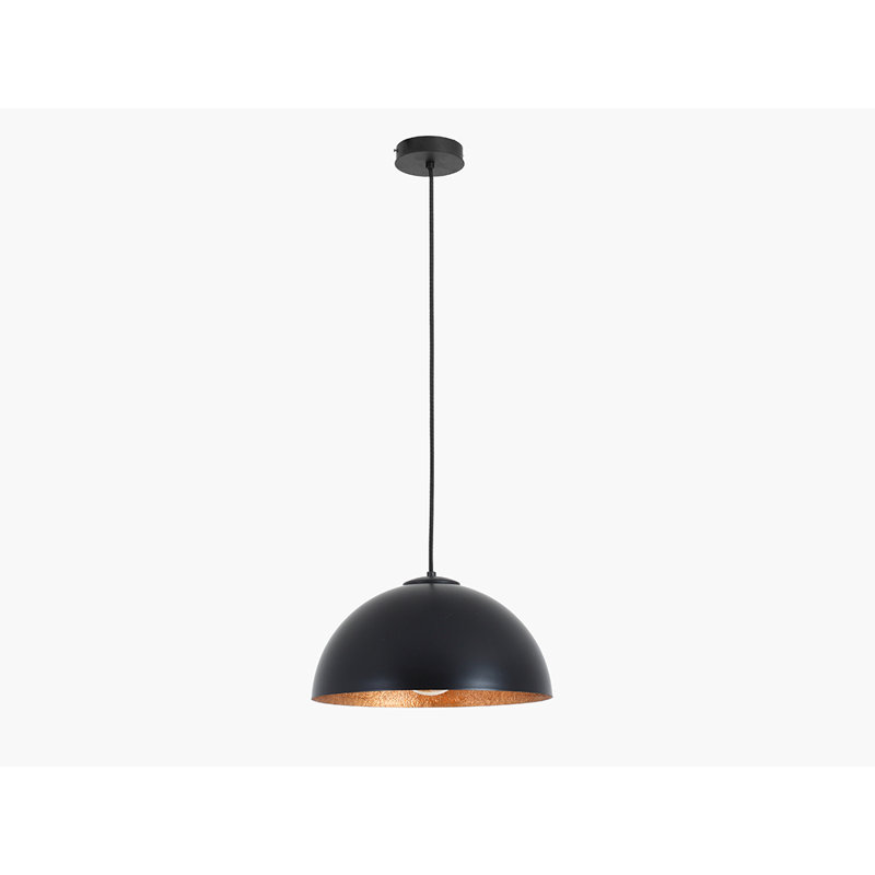 Willow 1 - Light Dome Pendant, Black, 125cm H x 90cm W x 90cm D