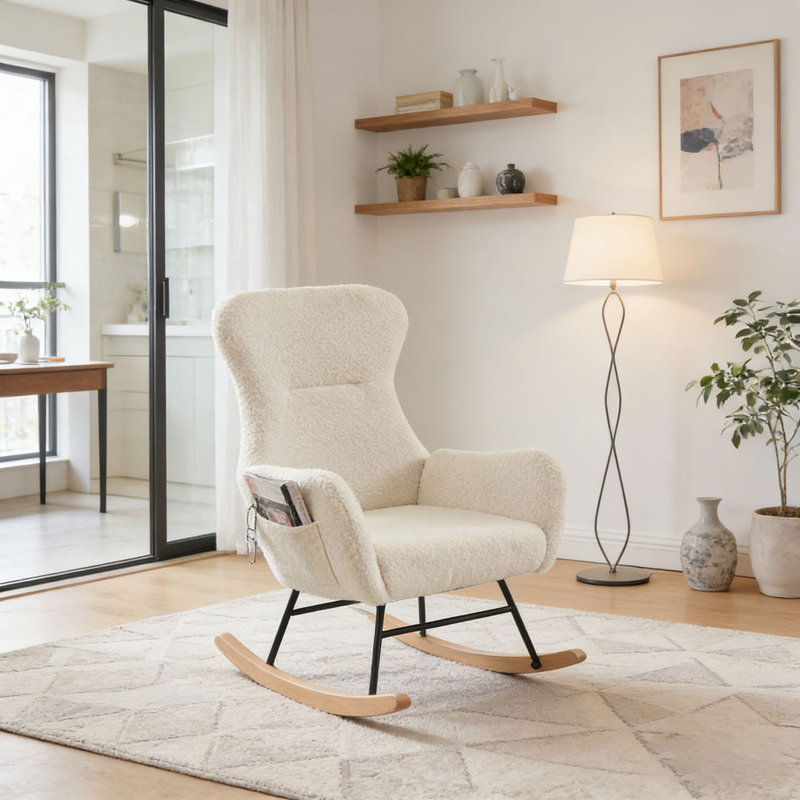 Fauteuil à bascule Teddy