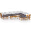 Chaise longue avec coussins 4 pièces Damita-918058779