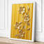 Daffodils Against Stripes Botanical - Wrapped Canvas-1722499347-1722499368