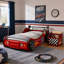 Table de chevet Kids Racing Car avec tablette de rangement ouverte, 1 tiroir, bande de protection arrondie-760415851-760415850
