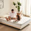 Matelas simple de 12 po, conception avec mousse à mémoire de forme et ressorts ensachés, soulagement des douleurs dorsales, fermeté moyenne, reste au frais toute la nuit