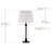 23"H Metal Table Lamp-2 Pack