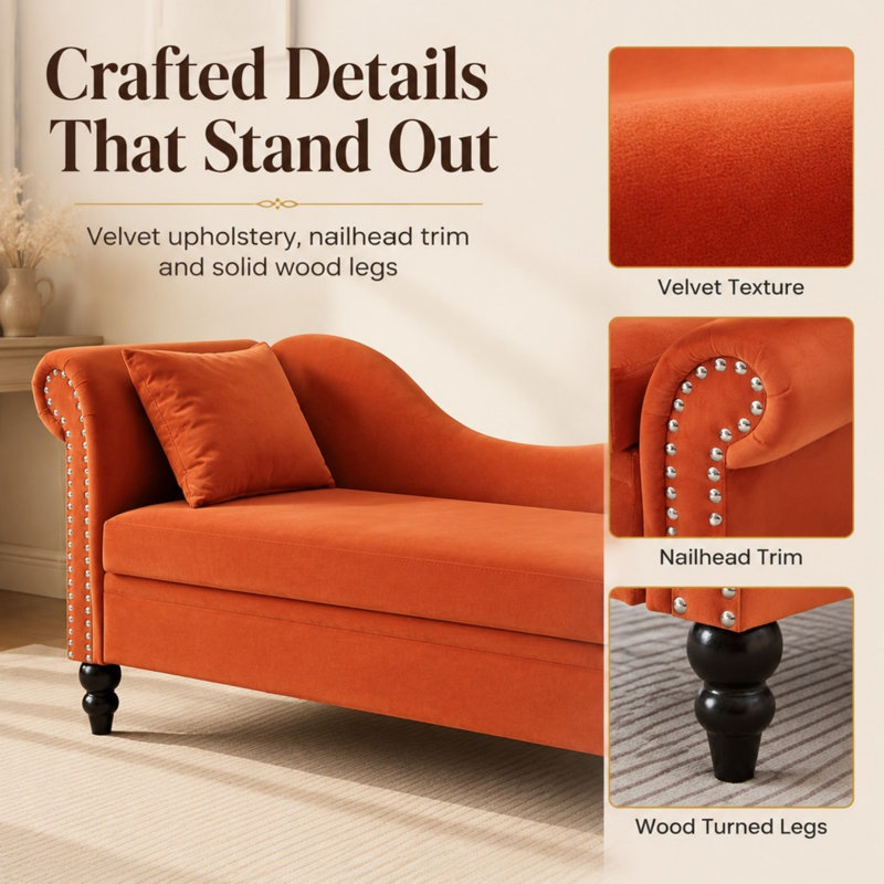 Lounge Sofa, Orange