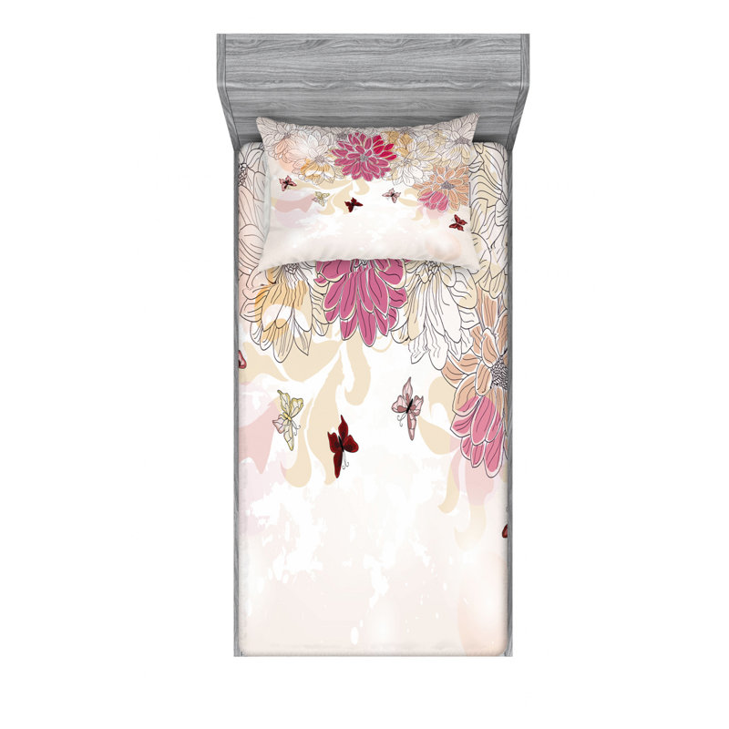 Microfiber Sheet Set, Twin XL Sheet Set with Fitted Sheet