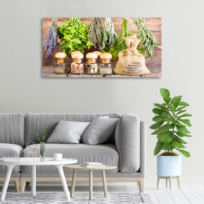 Herbs On A String - No Frame Print on Canvas