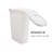 Mind Reader Slim Laundry Hamper with Lid, 40L Clothes Basket.Set of 2, White