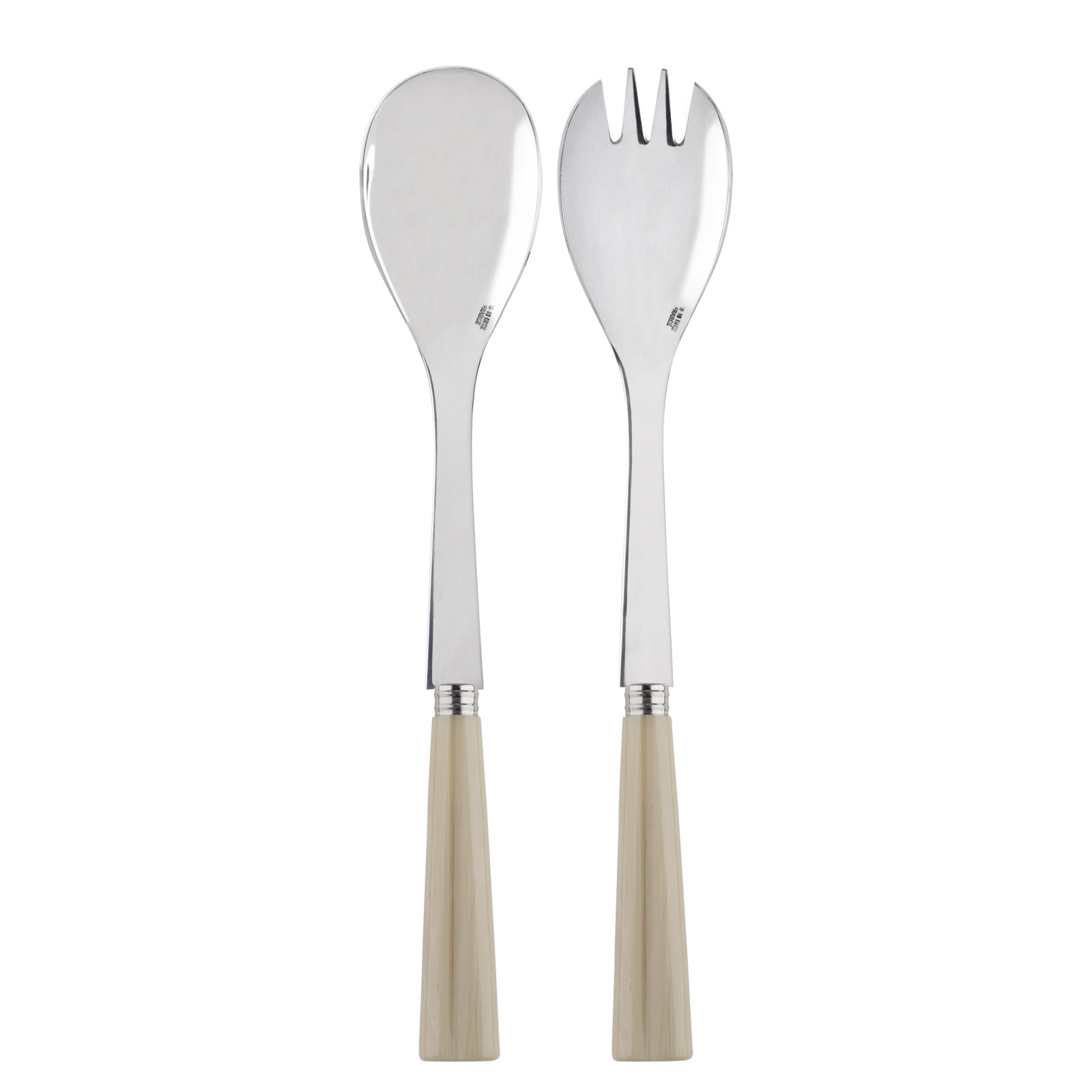 Sabre Paris Nature Salad Servers | Faux Horn