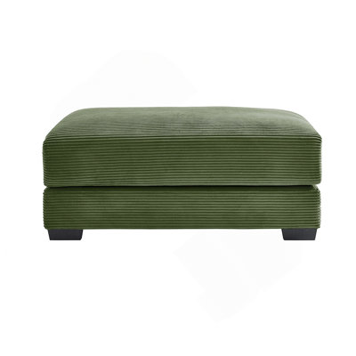 28 Ottoman Corduroy- Green