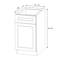 Armoire de base standard en bois contreplaqué prêt à assembler Kindwood Eco l 12 po x P 24 po x H 34,5 po Kindwood-123468868-134432211