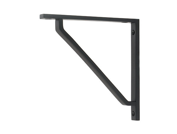 Barton Shelf Bracket, 15cm H x 5.9cm W x 1.5cm D, Matt Black