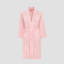 Doris Cotton Blend Terry Cloth Girl / Woman+ Above Knee Bathrobe with Pockets-73523059-73523062