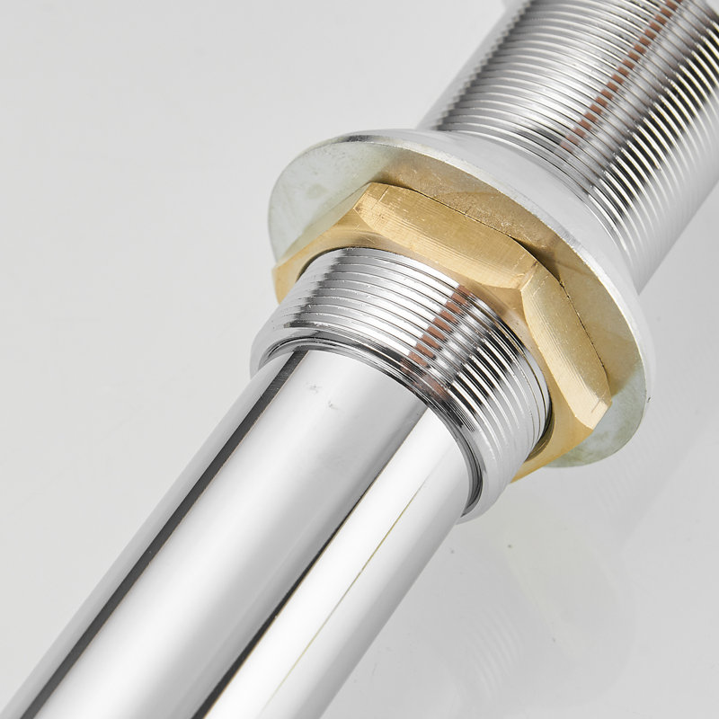 Bonde escamotable de lavabo de salle de bain, Oui, Chrome poli