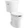 Kingston™two-piece elongated 1.28 gpf toilet with Class Five® flushing technology and left-hand trip lever, seat not included