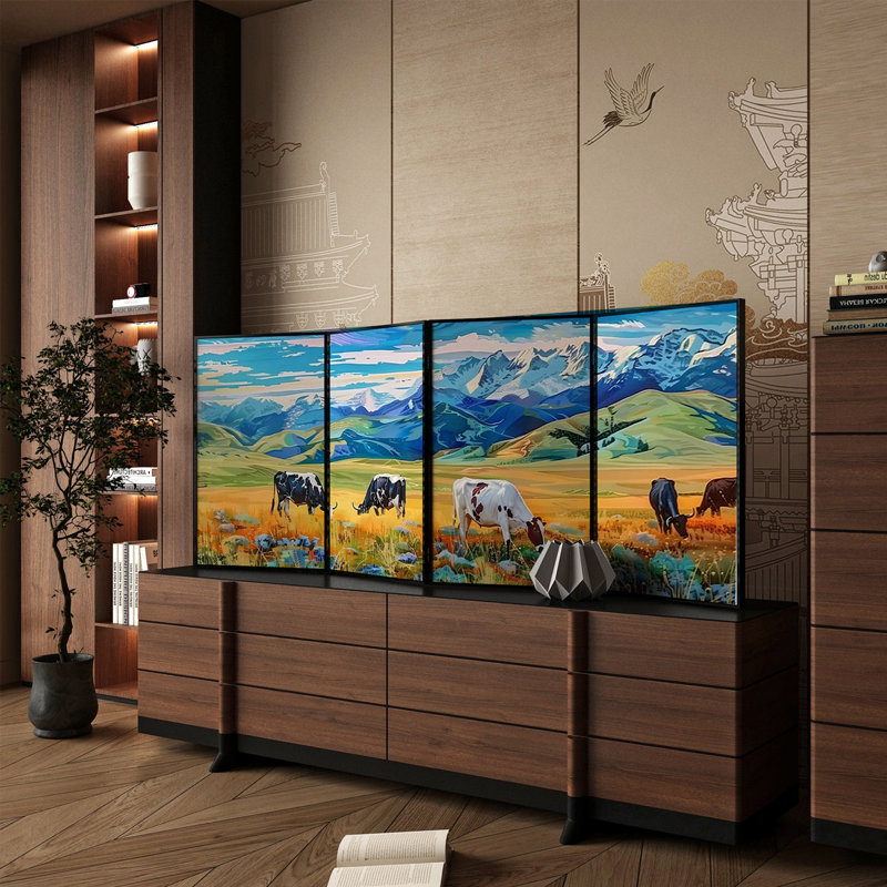 Chioma, 35.43" H x 94.49" W x 1.57" D