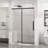 6Mm Tempered Glass Semi- Modern Shower Door, Matte Black Stainless Steel Hardware, Adjustable Width, Reversible Left Or Right, Splash Seal, Quiet Slide For Bathroom 48" W X 72" H 1/4"  6Mm  Thick