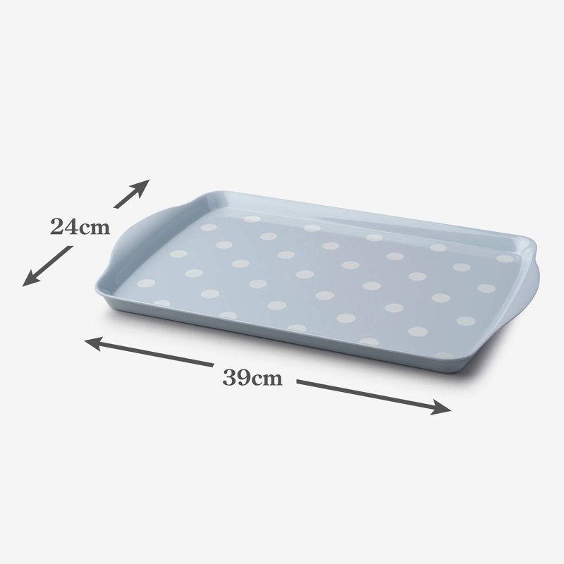 Zeal Melamine Tray, Duck Egg Blue