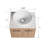 Edier 23.67'' Single Bathroom Vanity with Ceramic Top