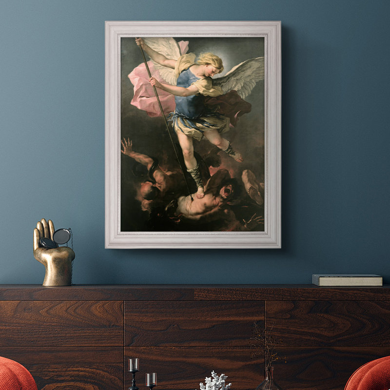 St. Michael - Peinture encadrée, H 36 po x l 24 po x P 2,5 po