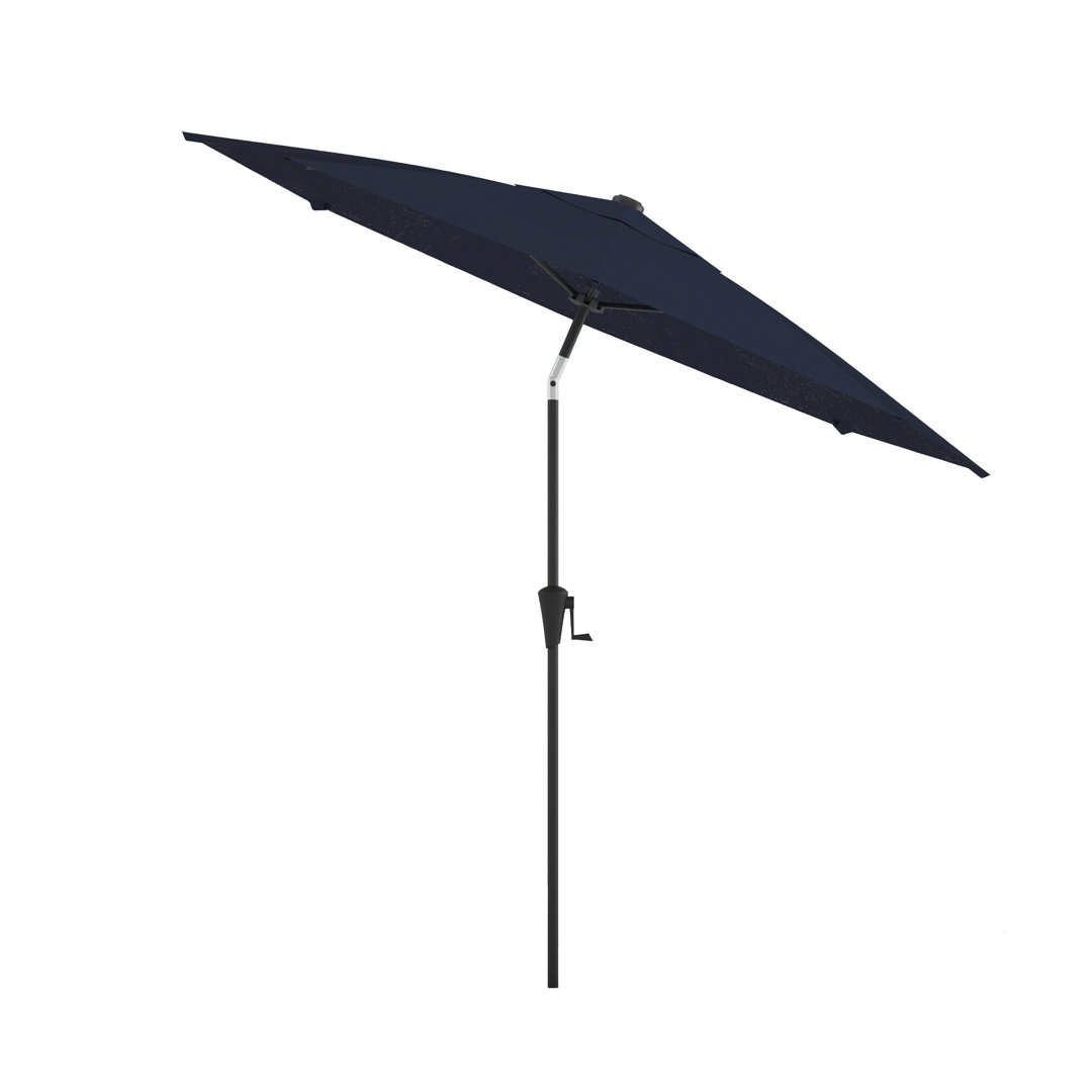 Above OneClick 2 with Rib Replacement Technology 9 Feet Market Umbrella Navy Above Fabric 