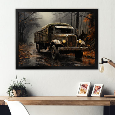 Camion de livraison brun années 30
