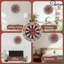 Horloge murale en bois 10 po, mouvement silencieux, à piles (piles AA non incluses), décor artistique, parfait pour les décorations
