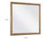 Haislynn Organic Modern 42"W Dresser Mirror — Hickory Veneer Frame